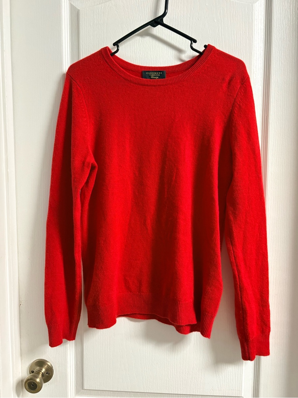 Charter Club Cashmere Red Crewneck Sweater